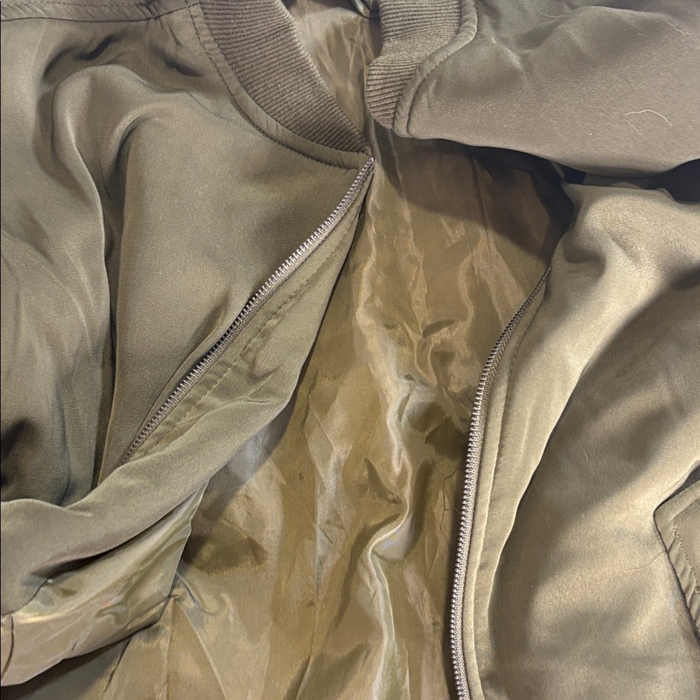 Doe & Rae Khaki Bomber Jacket - Picture 5 of 8